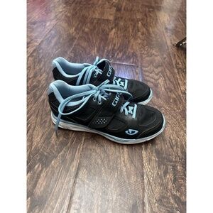 Giro WHYND Women's Cycling Shoes Black/White/Milky Blue size 6.5